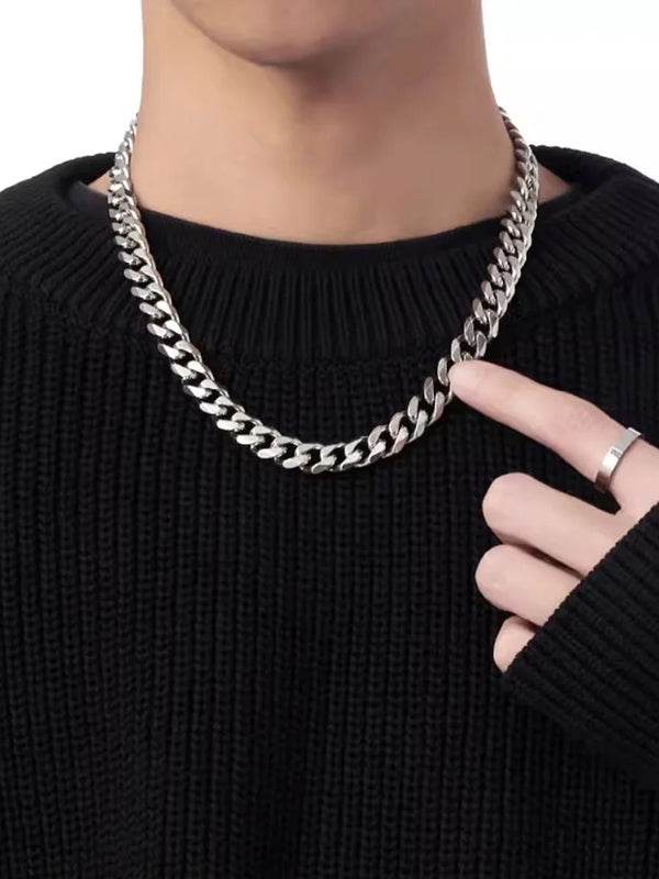 Cuban Link Chain — Silver & 18k Gold | Quesion Jewels