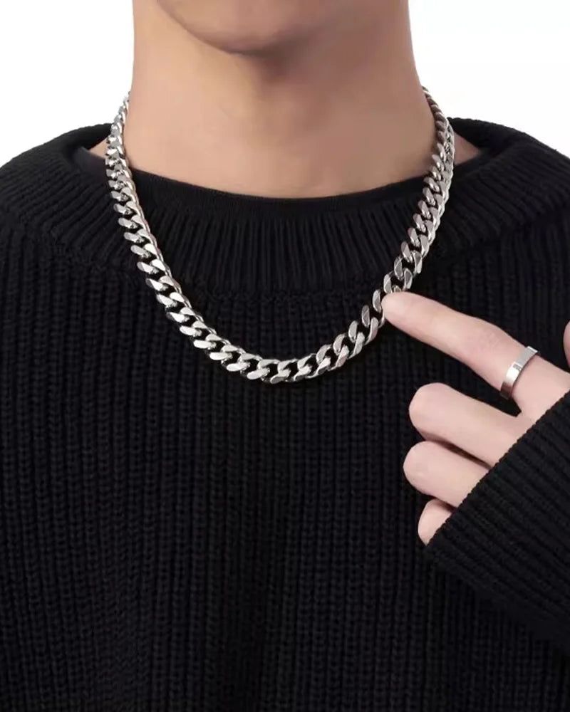 Cuban Link Chain — Silver & 18k Gold | Quesion Jewels